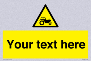 Custom warning farm machinery